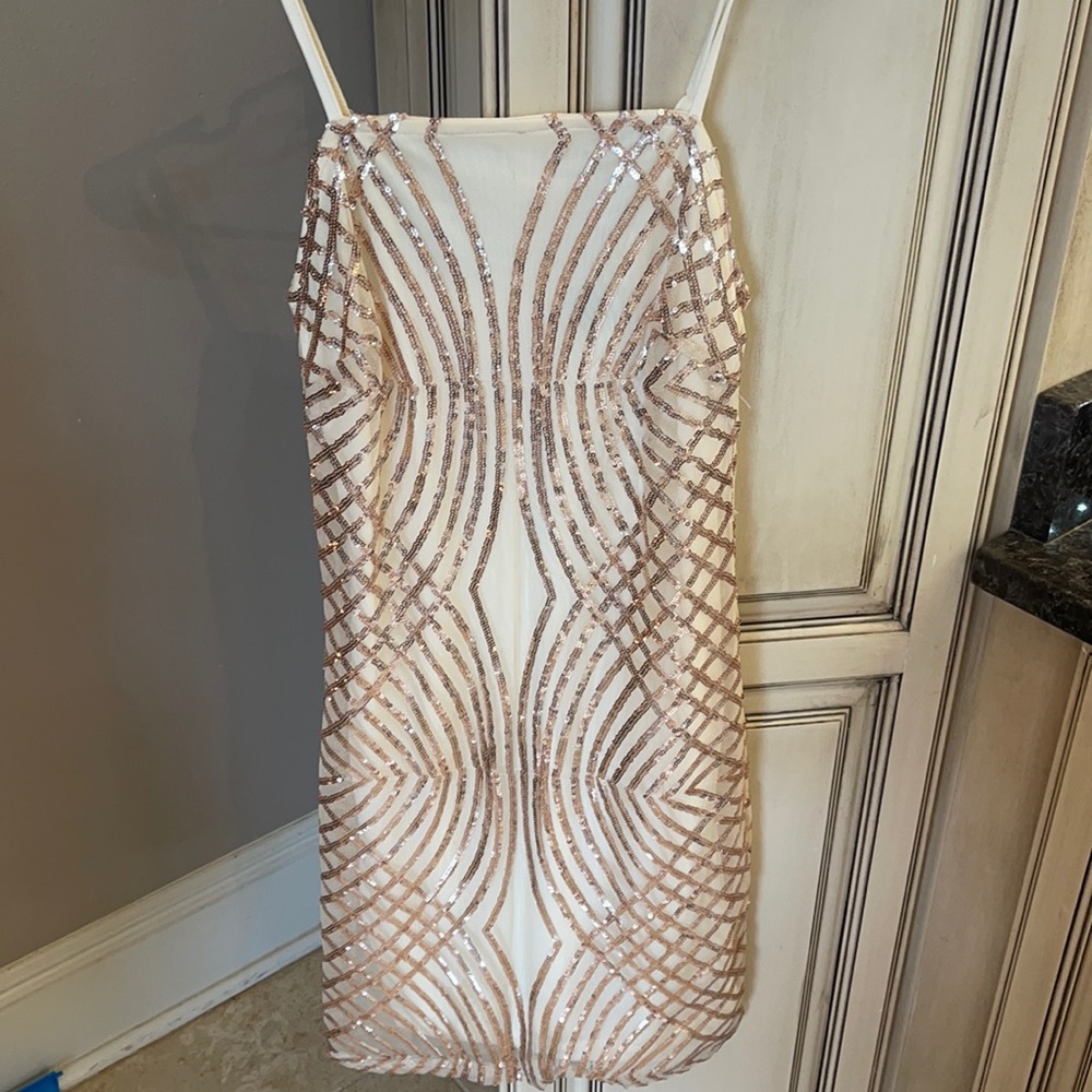 Gold Mini Dress